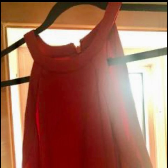 Gorgeous Ralph Lauren Red Sleeveless Wide-Leg Jumpsuit - Picture 6 of 16